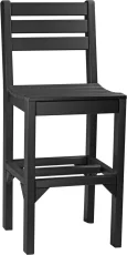 Black New Guinea Outdoor Bar Chair