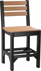 Cedar and Black New Guinea Outdoor Bar Chair