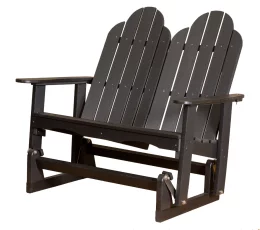 Black Odessa Double Adirondack Glider