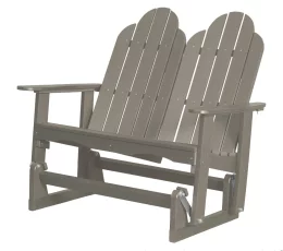 Light Gray Odessa Double Adirondack Glider