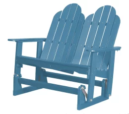 Powder Blue Odessa Double Adirondack Glider