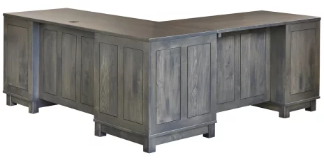 Gray Wood Executive Desk