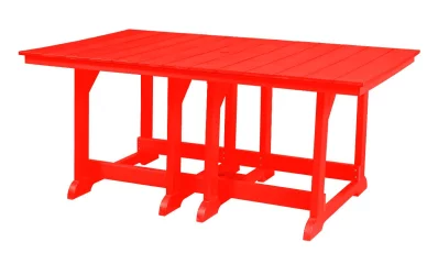 Bright Red Oristano Outdoor Dining Table