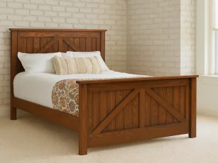 Owasso Modern Farmhouse Panel Bed