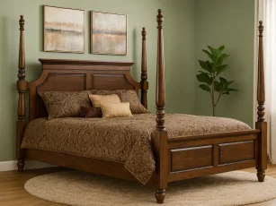 Solid Wood Four Poster Bed