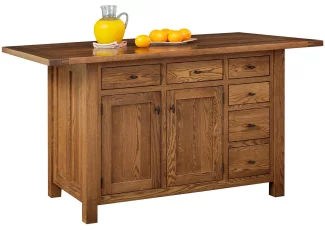 Pocatello 6-Drawer Kitchen Island