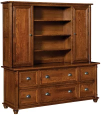 Risley File Credenza with Hutch