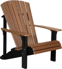 Antique Mahogany and Black Rockaway Adirondack Chair