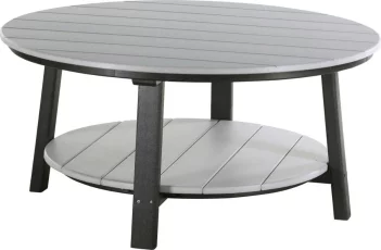 Dove Gray and Black Rockaway Outdoor Coffee Table