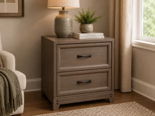 Romney 2-Drawer Bedside Table