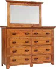 Roswell Rustic Dresser with Mirror