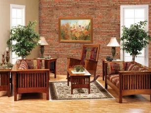 Mission Style Seating Set