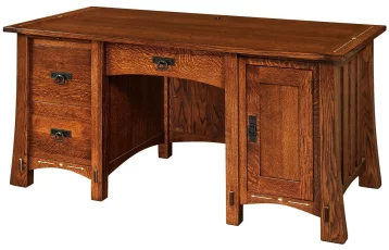 Quartersawn White Oak Computer Desk