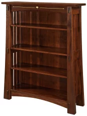 Walnut 48 Inch Bookcase