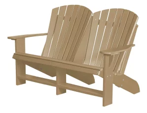 Weathered Wood Sidra Double Adirondack