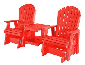 Bright Red Sidra Double Gliders