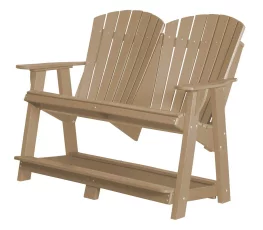 Weathered Wood Sidra Double High Adirondack