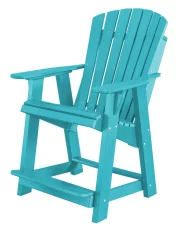 Aruba Blue Sidra High Adirondack Chair