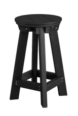 Black Sidra Outdoor Bar Stool