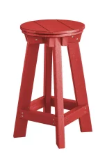 Cardinal Red Sidra Outdoor Bar Stool