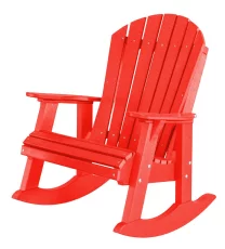 Bright Red Sidra Adirondack Rocker