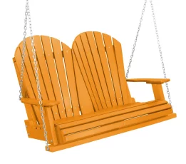Bright Orange Sidra Outdoor Porch Swing