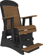 Antique Mahogany and Black Stockton Balcony Glider