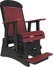 Cherrywood and Black Stockton Balcony Glider