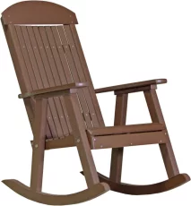 Chestnut Brown Stockton Porch Rocker