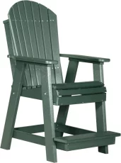 Green Tahiti Adirondack Balcony Chair