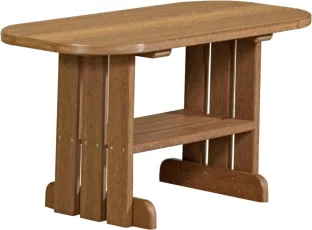 Antique Mahogany Tahiti Outdoor Coffee Table