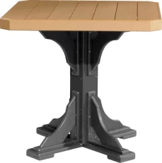 Cedar and Black Tahiti Outdoor Bar Table