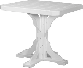 White Tahiti Outdoor Bar Table