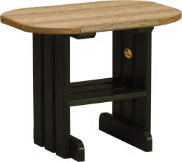 Antique Mahogany Tahiti Outdoor Side Table