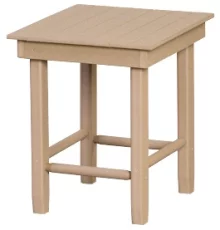 Tecopa Outdoor Accent Table in Chocolate Poly