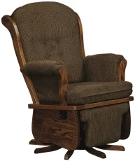 Amish Made Fabric Swivel Glider