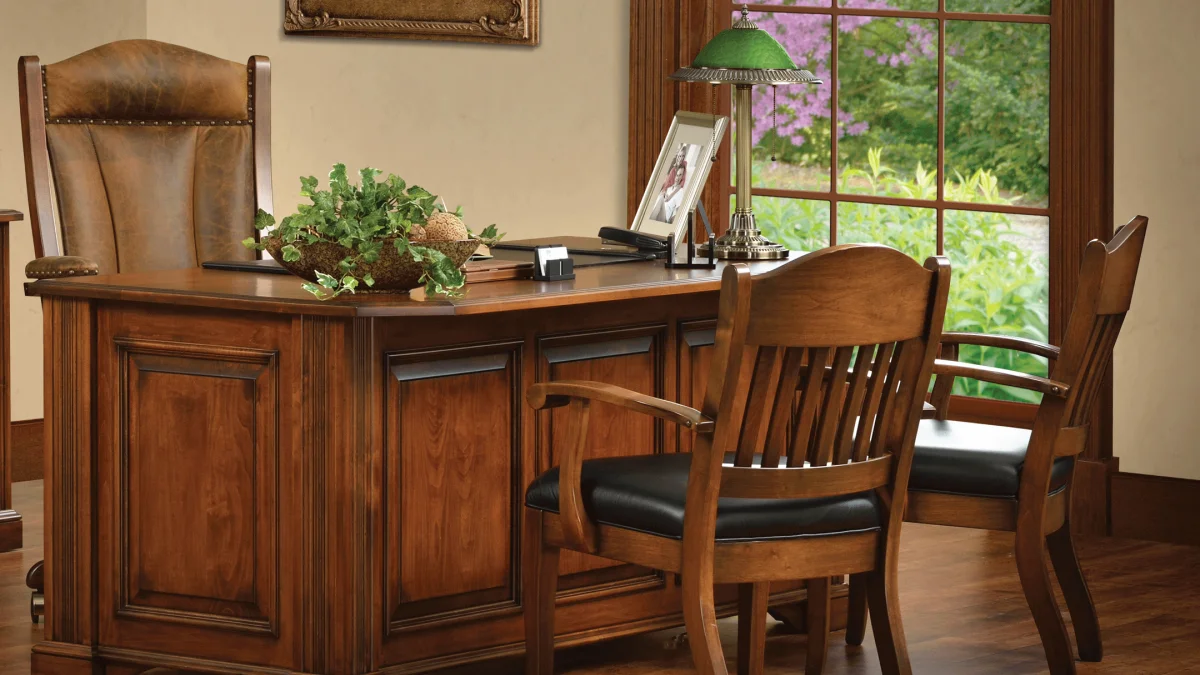 Amish Solid Wood Office Desks