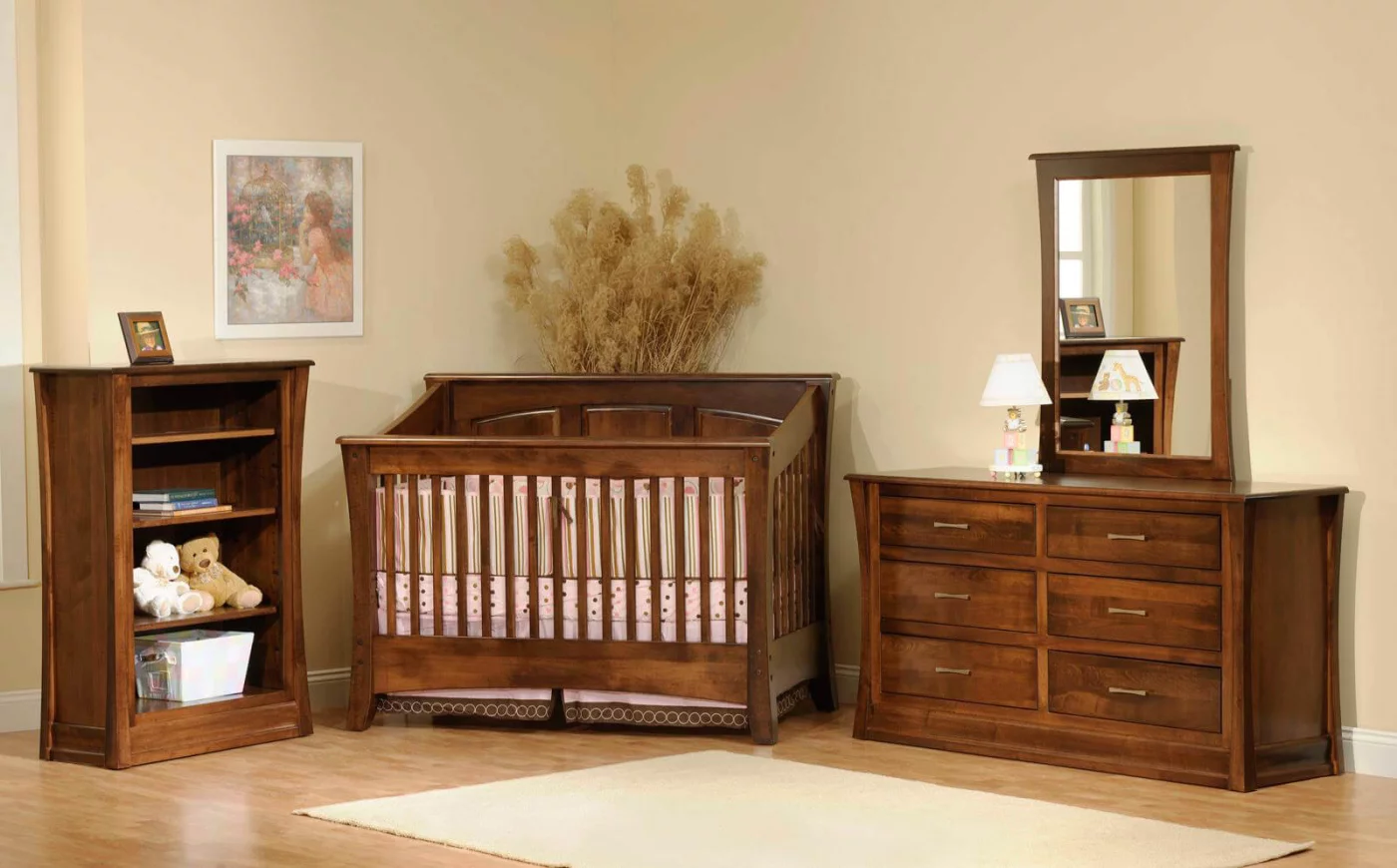 Rosewood Wooden Nursery Set image 1