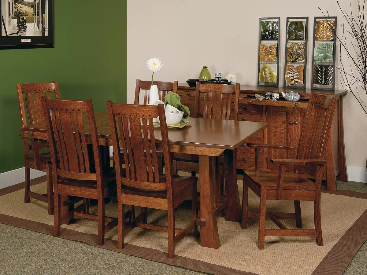 Harding Craftsman Style Dining Set image 1